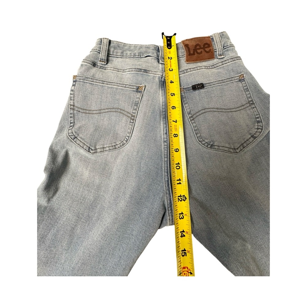 Lee Jeans Womens 27 Light Blue High Rise Skinny Denim Pants Stretch Casual - Picture 9 of 11